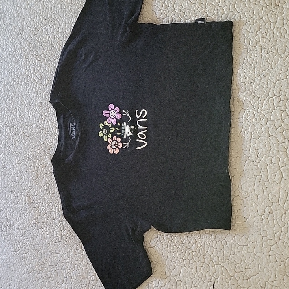 NWOT Women's Vans Flower Power Cropped T sz XS